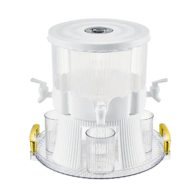 4-in-1 Rotating beverage Serving Container